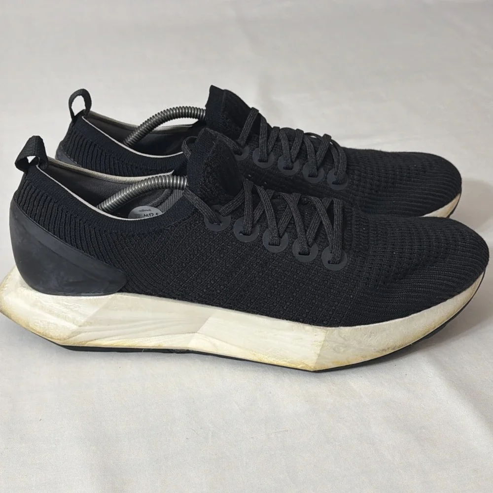 Allbirds Tree Flyer Silver Fern Shoes Mens Size 12.5 Black Blizzard Gym Shoe Fit